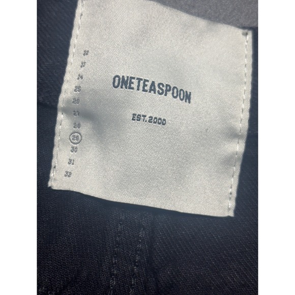 One Teaspoon NWT Bandits Low Waist Denim Shorts Archived Worn Black 29 MSRP $110 - Picture 5 of 7